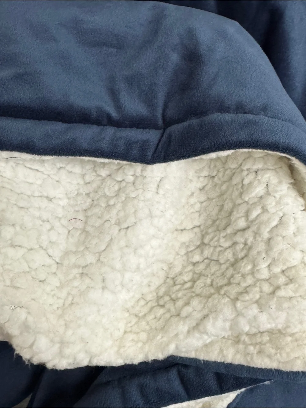 The Comfy Original Blue Unisex One Size Sherpa Lined Wearable Blanket Hoodie